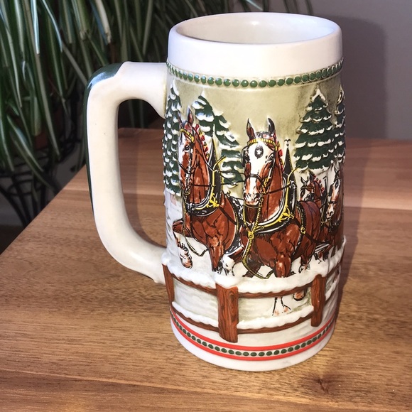 Anheuser-Busch Ceramarte Brazil Budweiser Beer Stein Mug - Picture 3 of 7